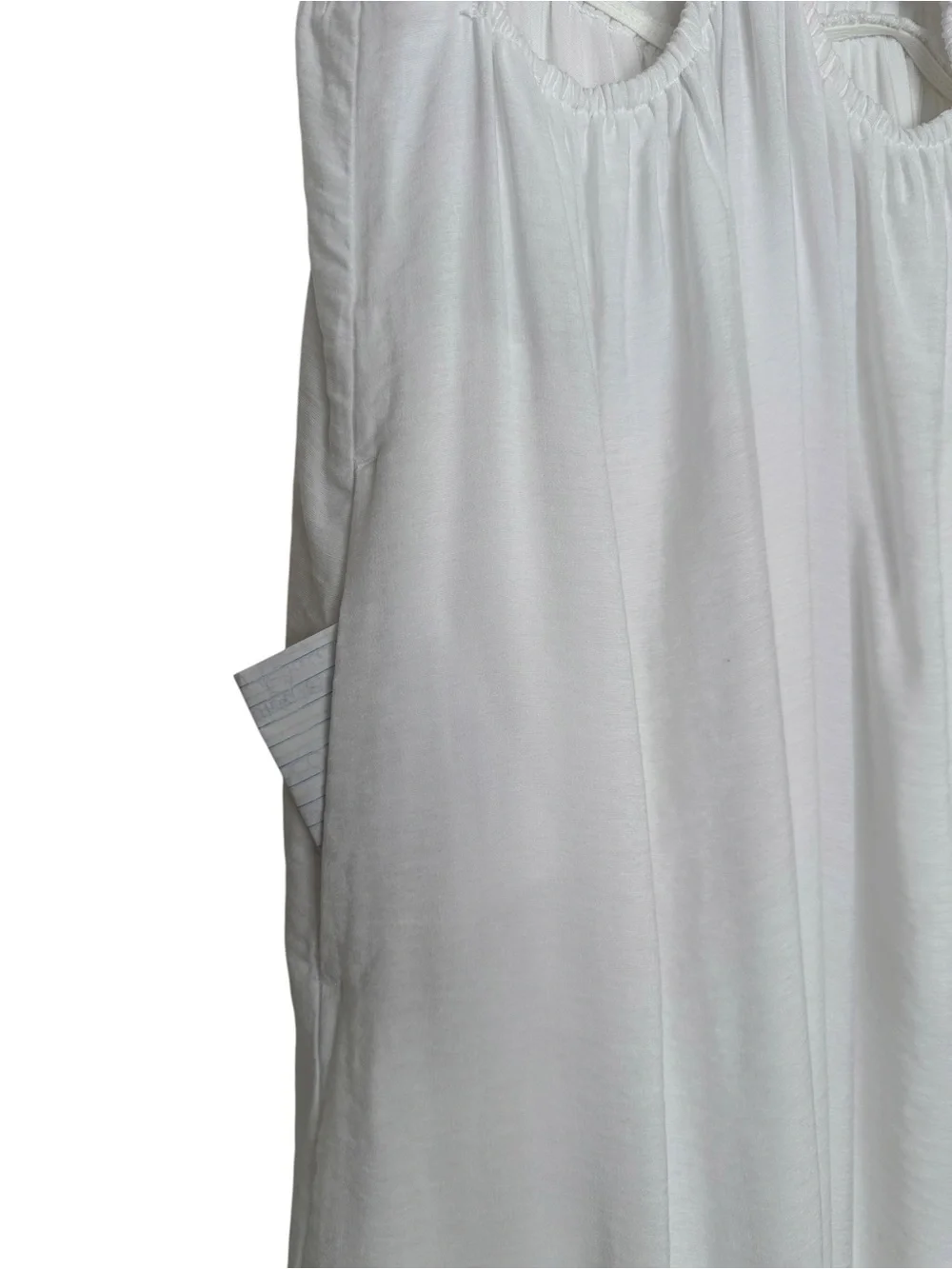 Abercrombie & Fitch White Cutout Maxi Dress